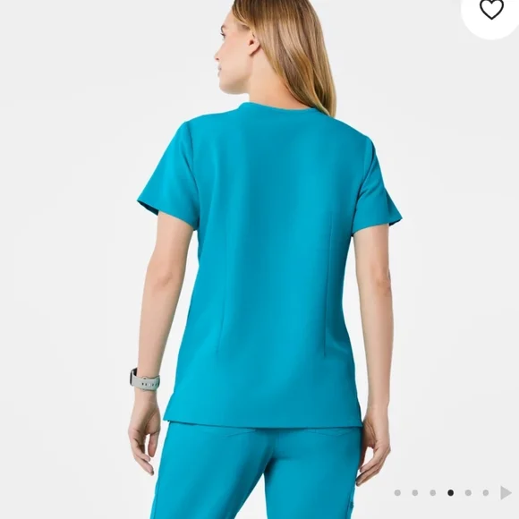 Figs Zamora Jogger Scrub Pants Catarina Top Set In Teal NWOT - Picture 5 of 16